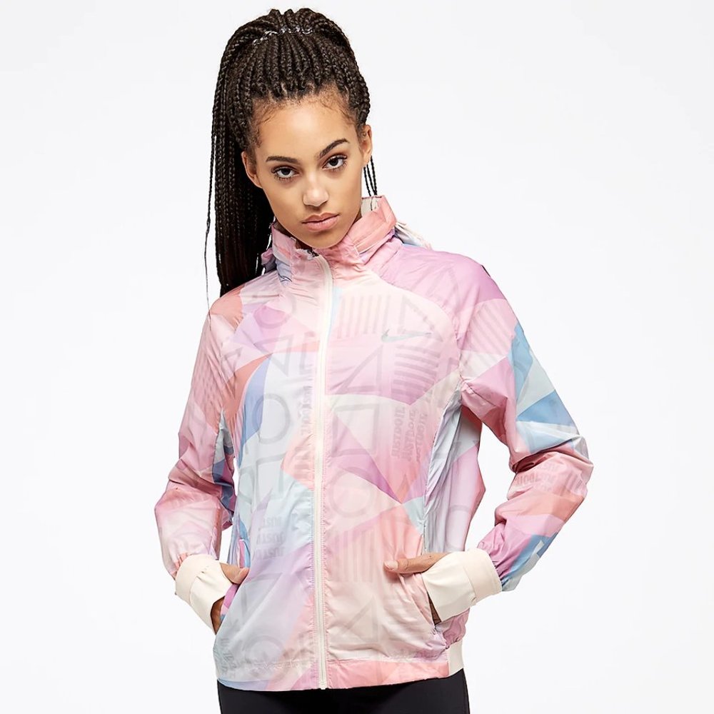 Like New Nike Shield Flash Reflective Rain Jacket - Picture 2 of 10